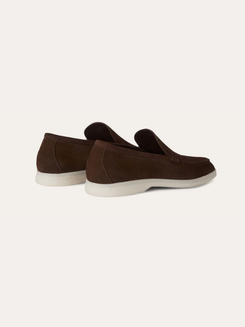 Forfinede Suede Loafers – Mørkebrun