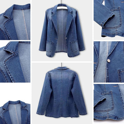 Camilla | Stilren denimblazer