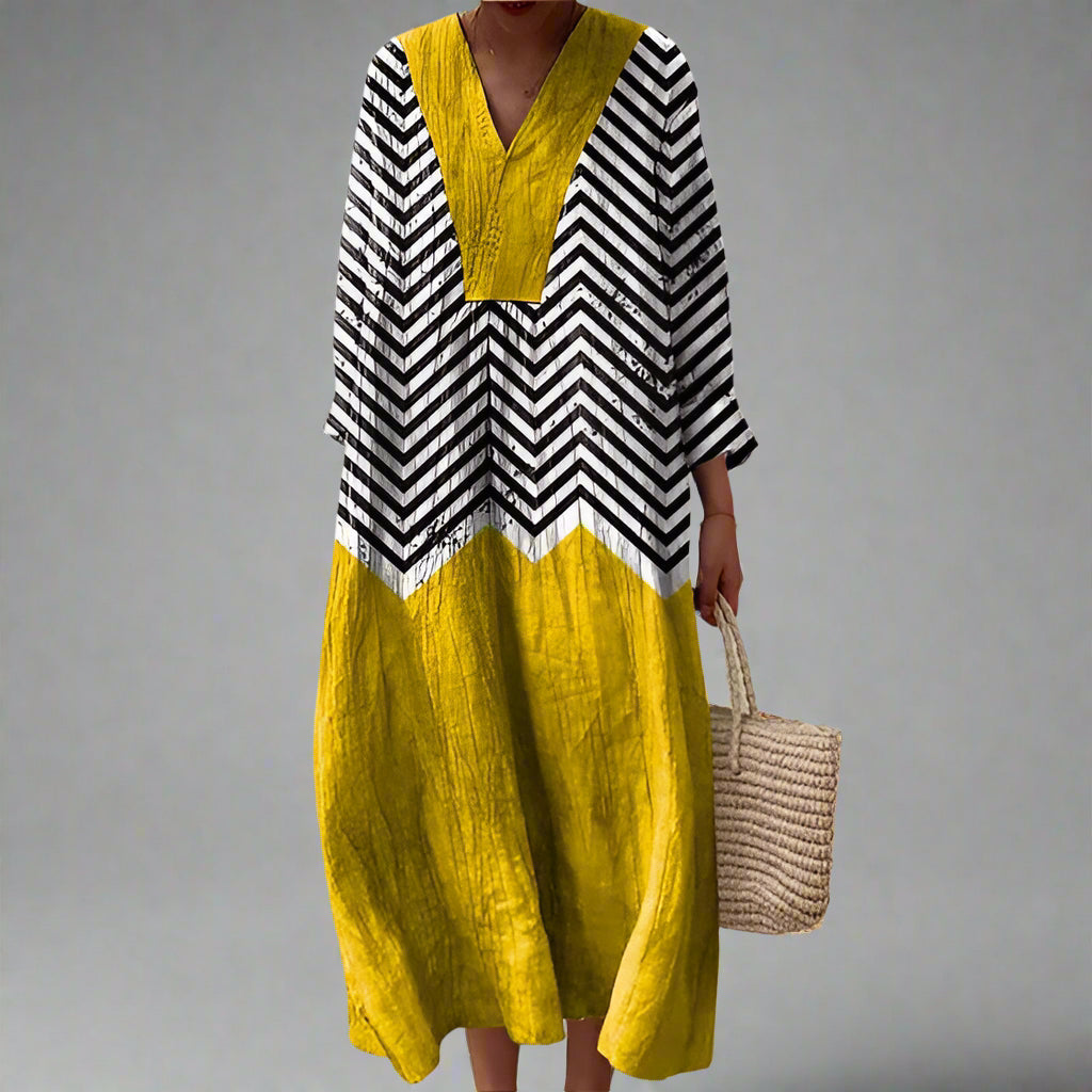 Lia™ | Elegant geometrisk kjole