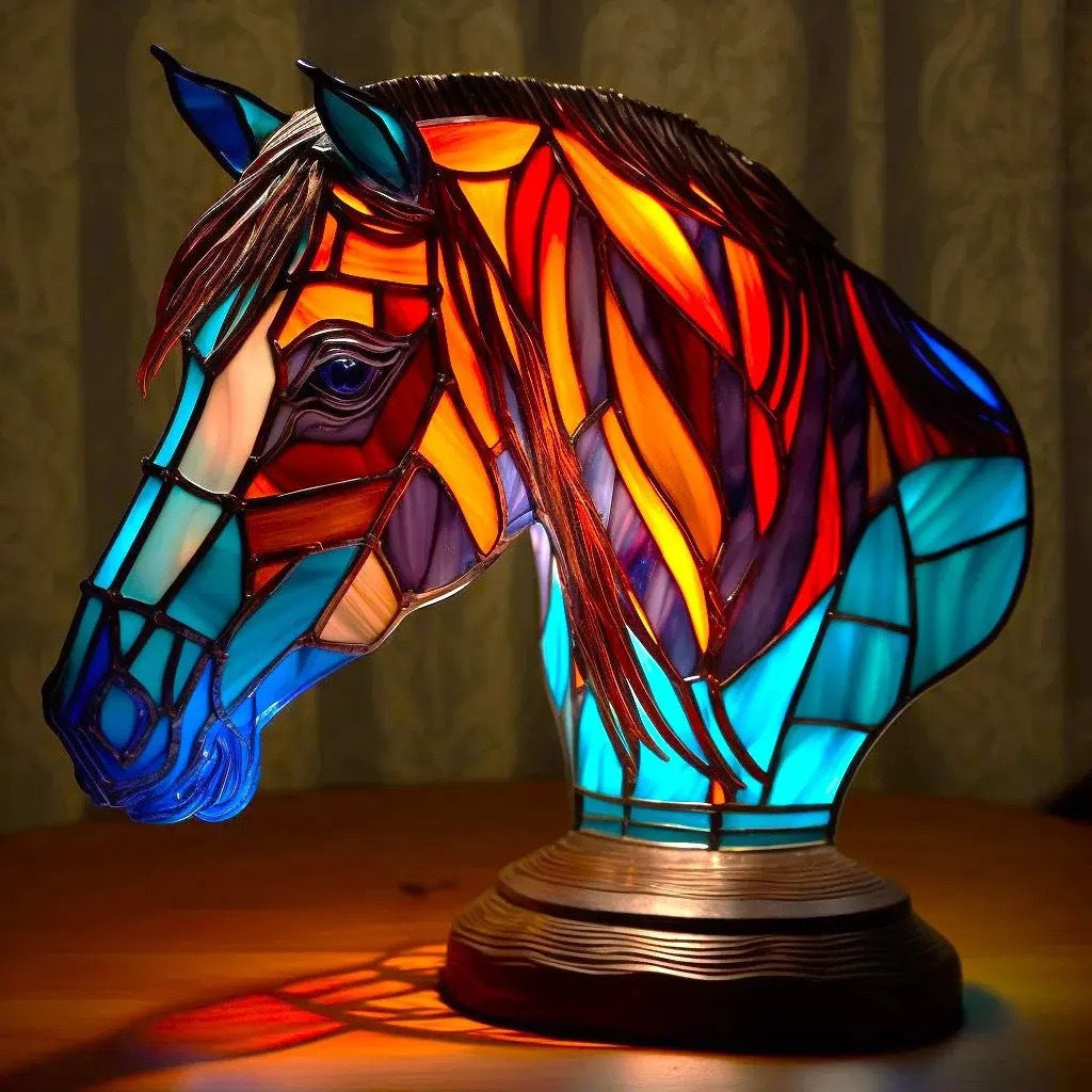 Bella - Magisk bordlampe i farvet glas