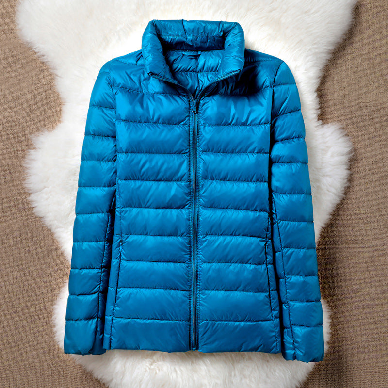 Ulla Padded Mid Jacket | Sky Blue