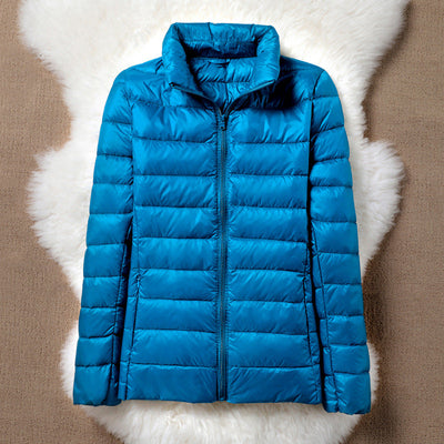 Ulla Padded Mid Jacket | Sky Blue