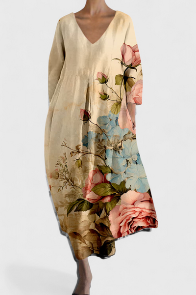 Claire | Komfortabel kjole med elegant V-hals