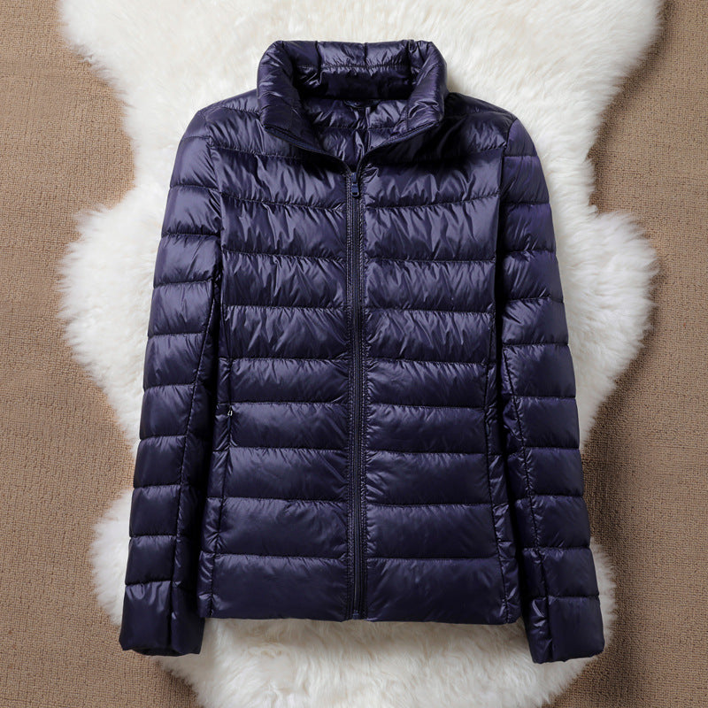 Ulla Quilted Mid Jacket | Dark Blue