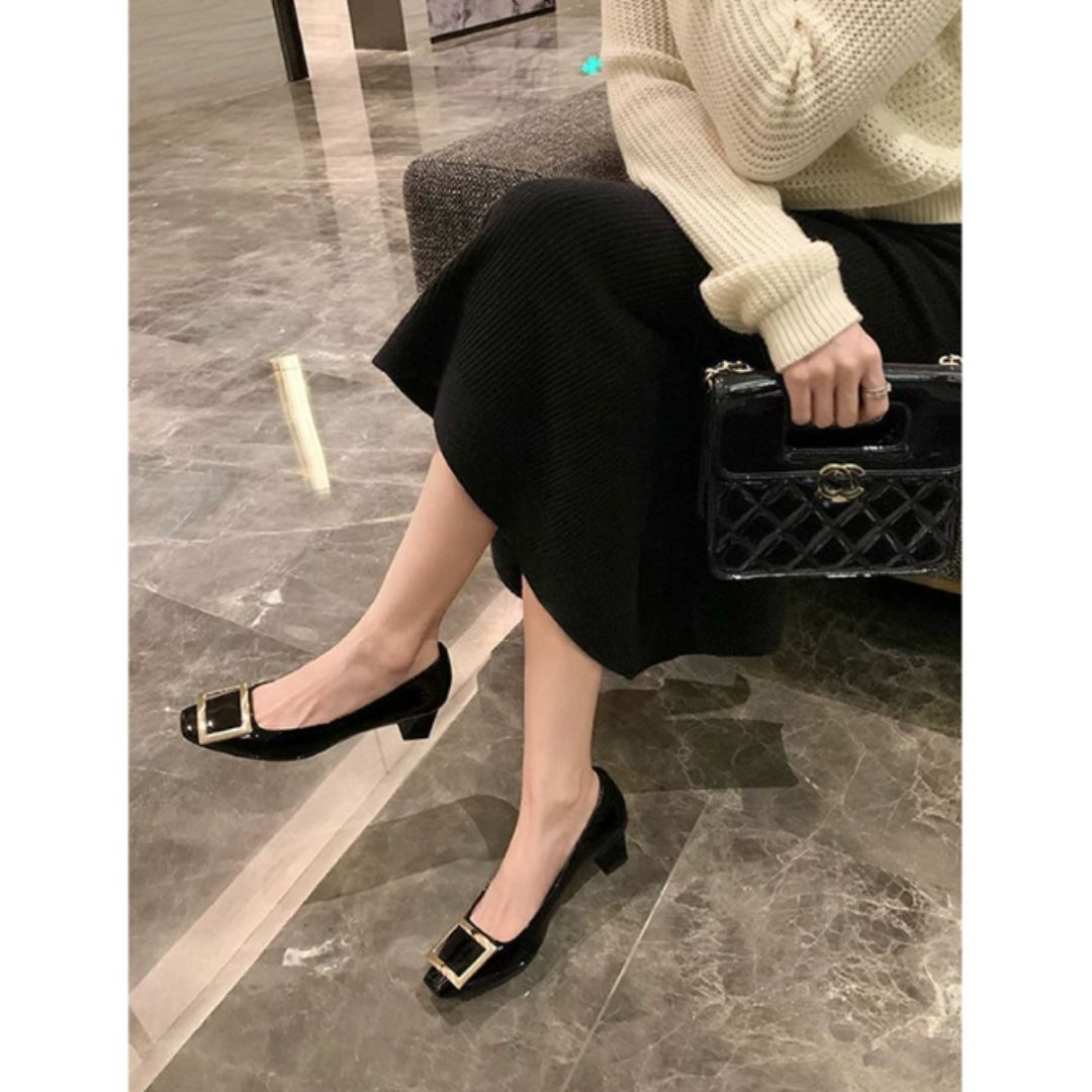 Narella™ - Elegante sandaler med mellem-hæl og firkantet tå