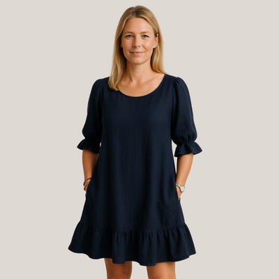 Sommerkjole med volanger