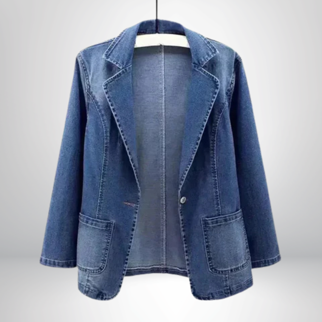 Camilla | Stilren denimblazer