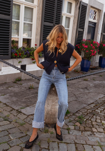 Fenja | Chic lagerstrikket vest