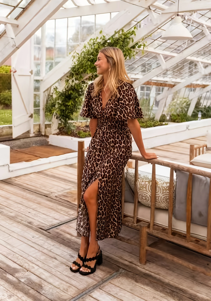 Stella | Leopard Maxikjole