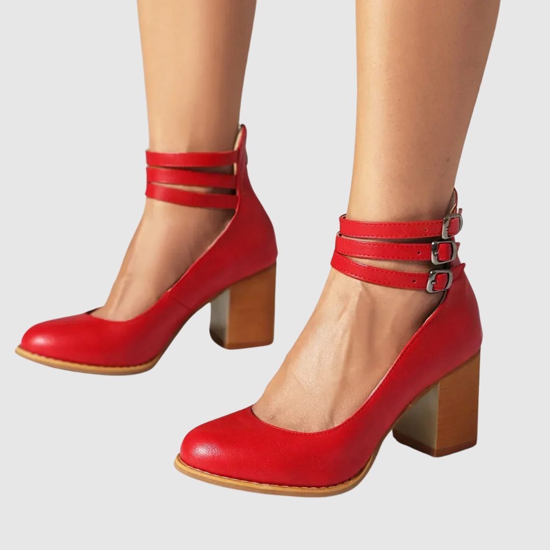 Romina™ | Stiletter med firkantet hæl