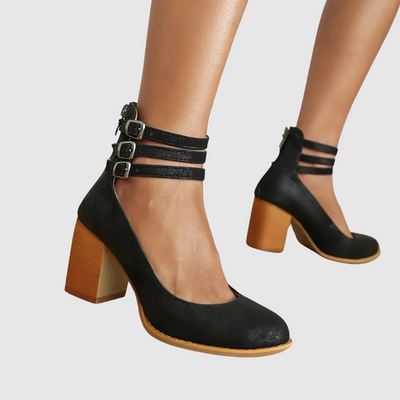 Romina™ | Stiletter med firkantet hæl