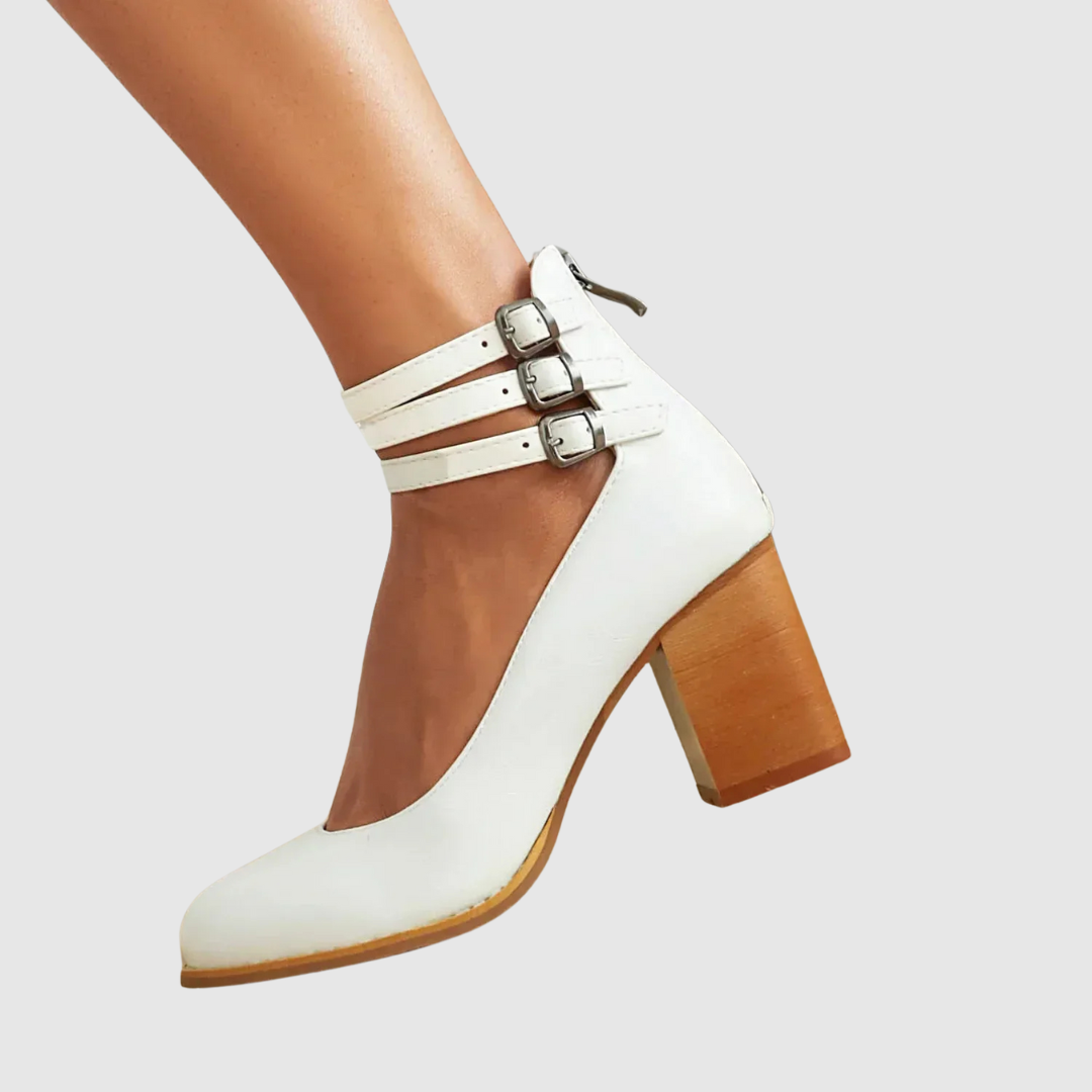 Romina™ | Stiletter med firkantet hæl