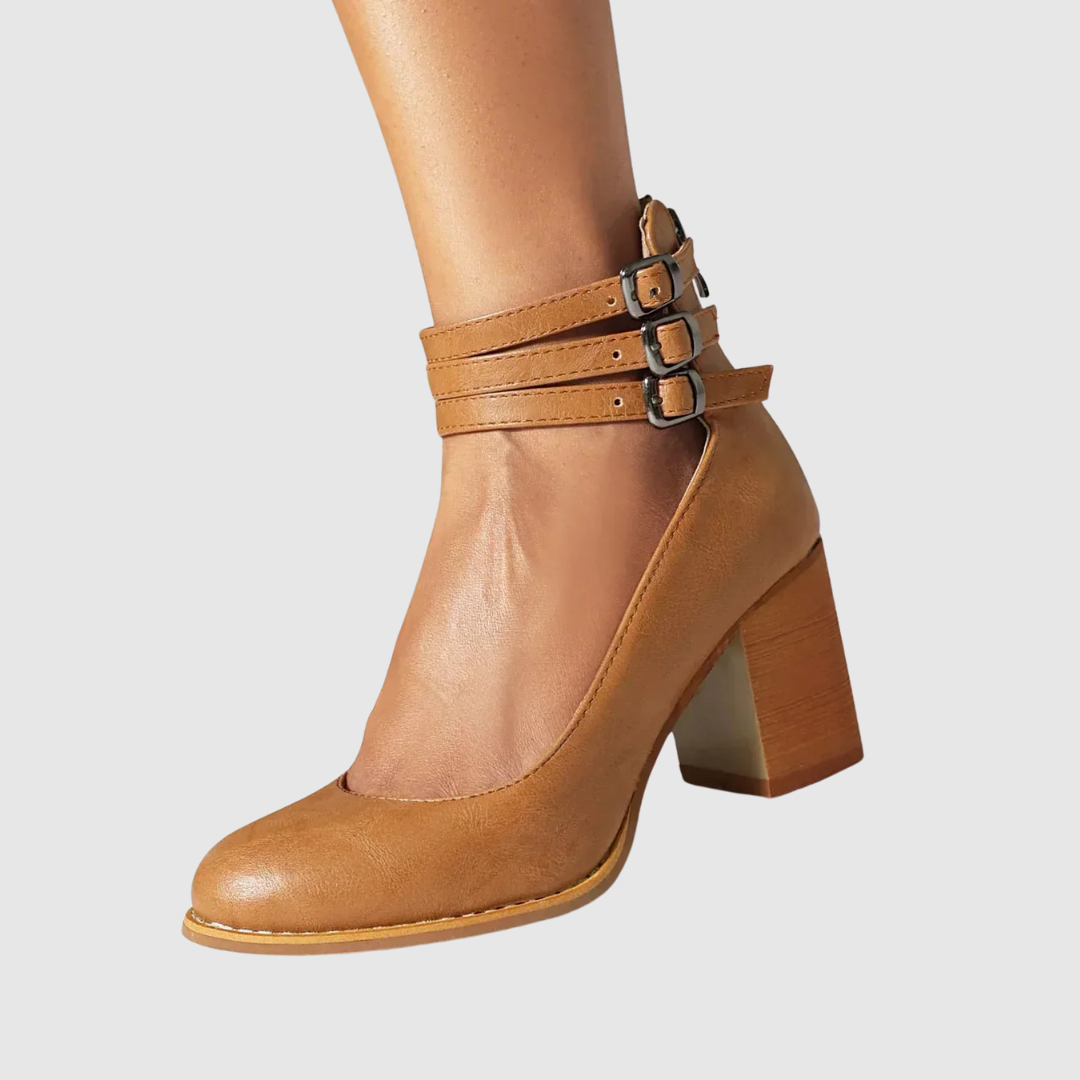 Romina™ | Stiletter med firkantet hæl