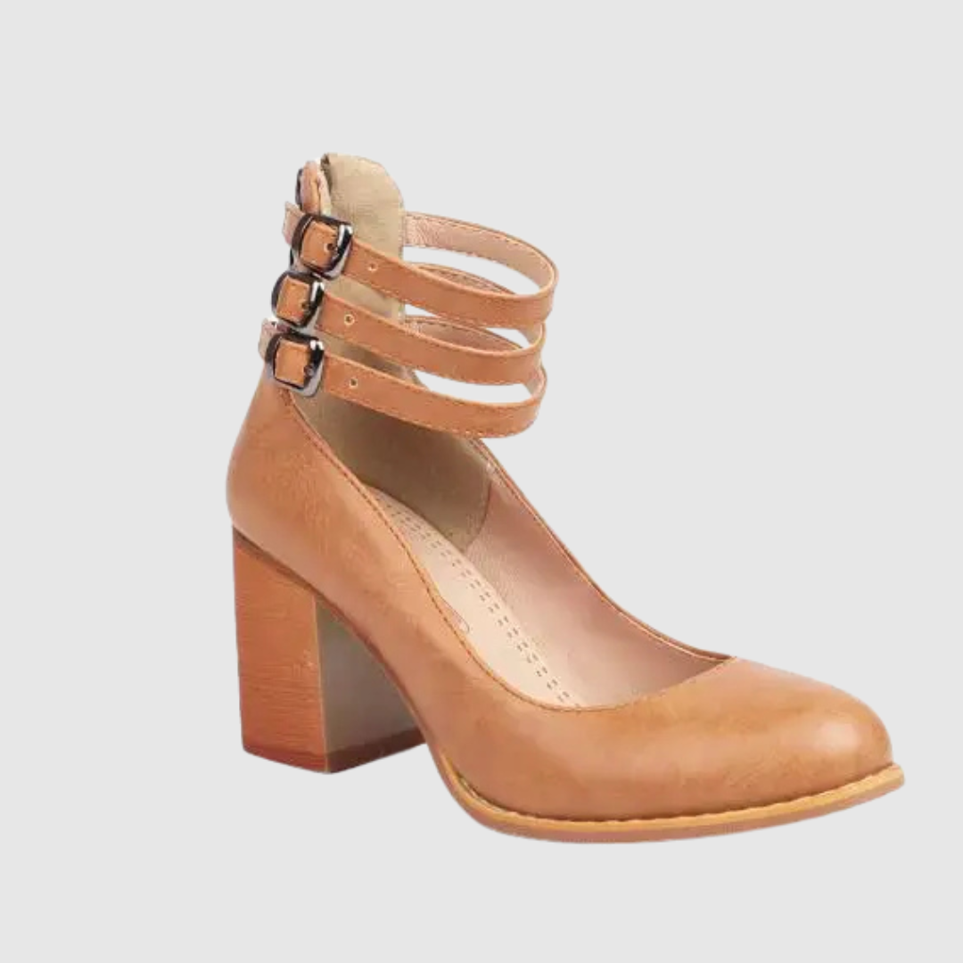 Romina™ | Stiletter med firkantet hæl