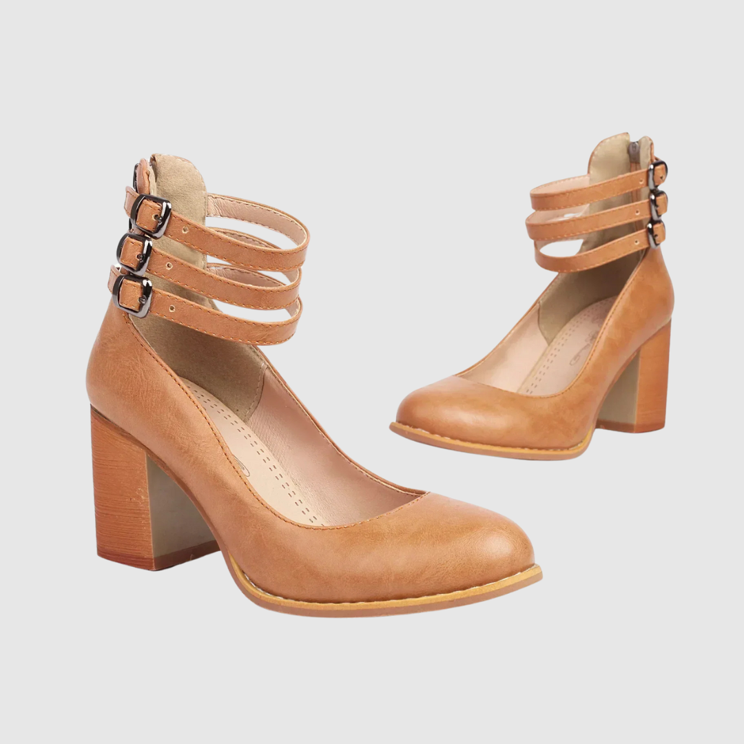 Romina™ | Stiletter med firkantet hæl