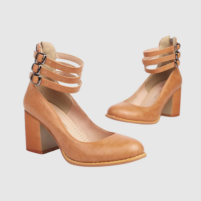 Romina™ | Stiletter med firkantet hæl