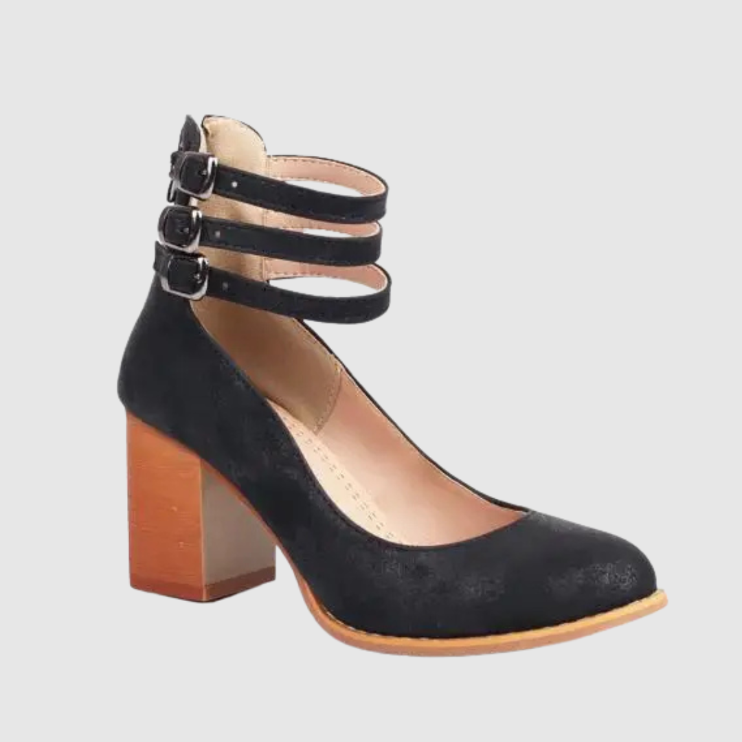 Romina™ | Stiletter med firkantet hæl