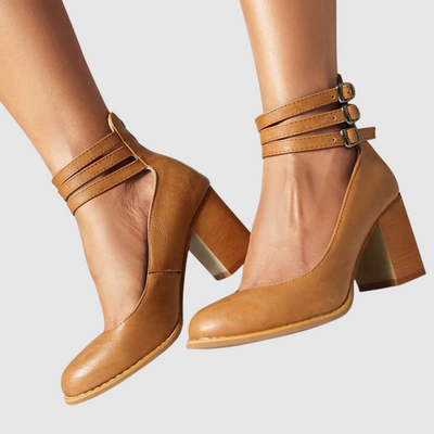 Romina™ | Stiletter med firkantet hæl