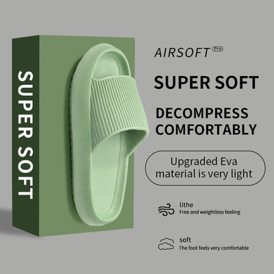 Sandaletter til mænd med tyk sål, skridsikre sommerkvart badeværelse bruse Eva sandaler