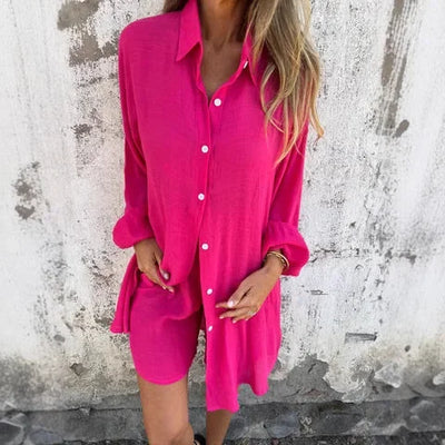 Nora™ | Casual Sæt med Bluse & Shorts