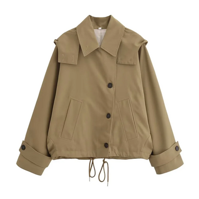 Mala™ | Komfort og Stil i Én Khaki Jakke