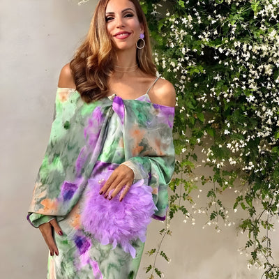 Beda™ - Kjole med aftagelig sjal