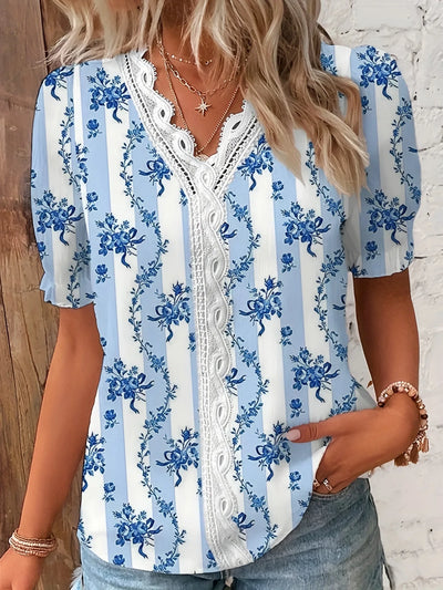 V-Hals Bluse