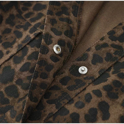 Jolina™ | Leopardmønstret Bæltefrakke