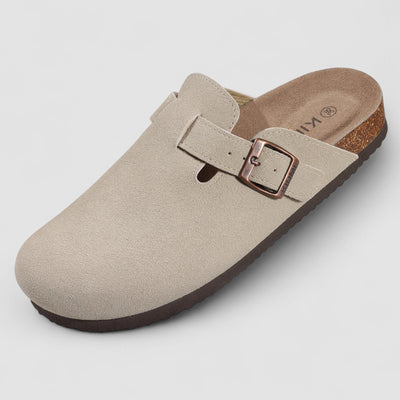 KAJA™ | Livia – Komfortable slip-ons i ruskind med ortopædisk støtte