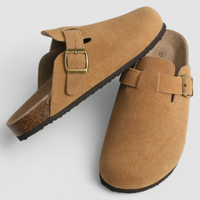 KAJA™ | Livia – Komfortable slip-ons i ruskind med ortopædisk støtte