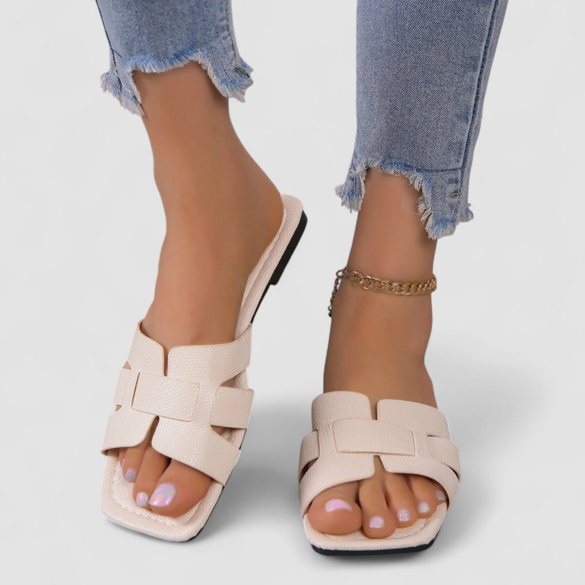 KAJA™ | Celeste – Elegante slip-ins med stilren flettet design