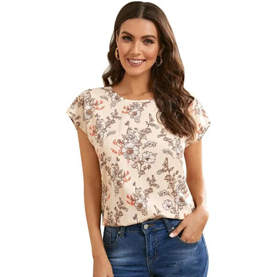 Blomsterprint Sommerbluse | Olsen & Olsen™