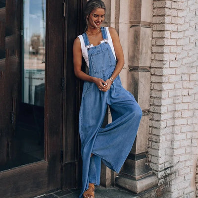 Zarah™ | Denim Buksedragt