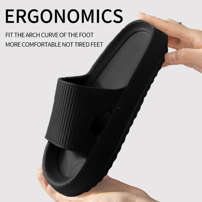 Sandaletter til mænd med tyk sål, skridsikre sommerkvart badeværelse bruse Eva sandaler