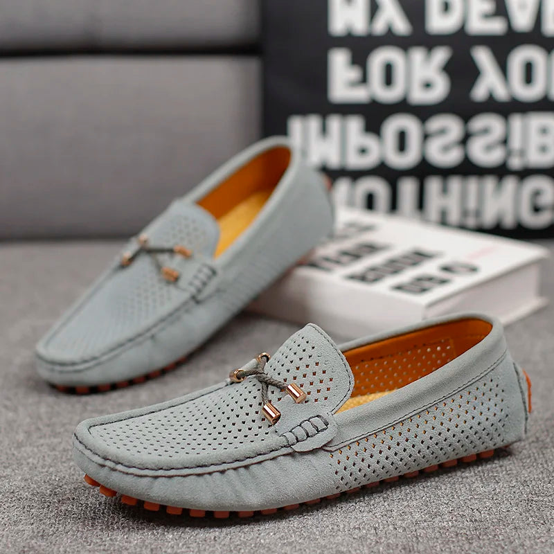 GIANNI PERFORERET LÆDER LOAFERS