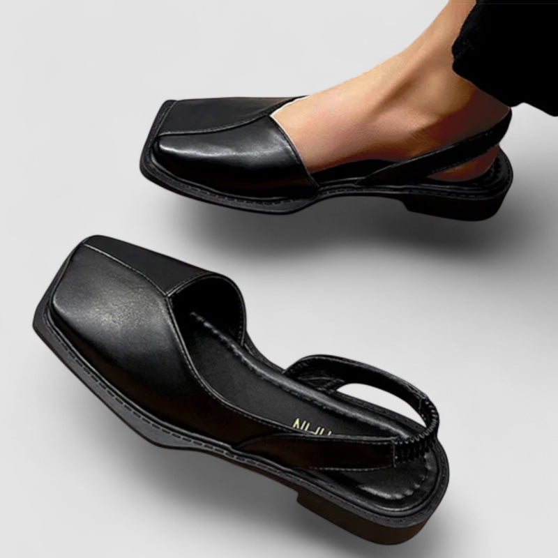 KAJA™ | Elise – Elegante slingbacks med stilren firkantet tå