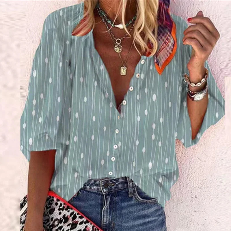 Ayelin™ – vintage knap bluse