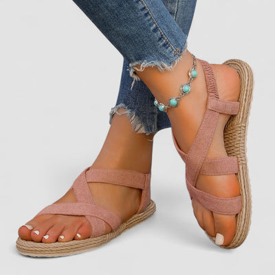 KAJA™ | Alma – Lettere sandaler med elastiske stropper og naturinspireret sål