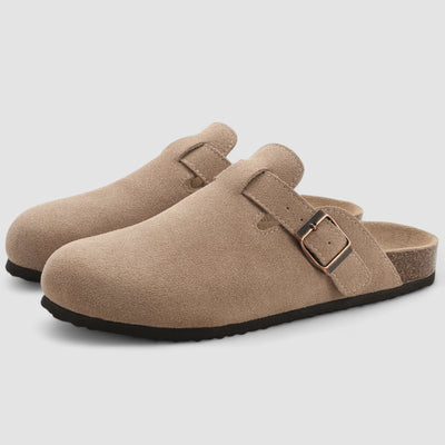 KAJA™ | Livia – Komfortable slip-ons i ruskind med ortopædisk støtte