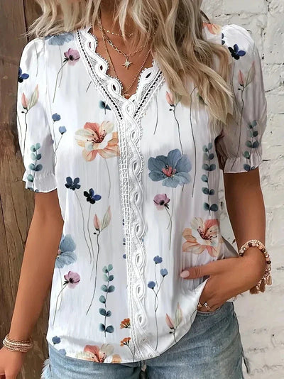 V-Hals Bluse