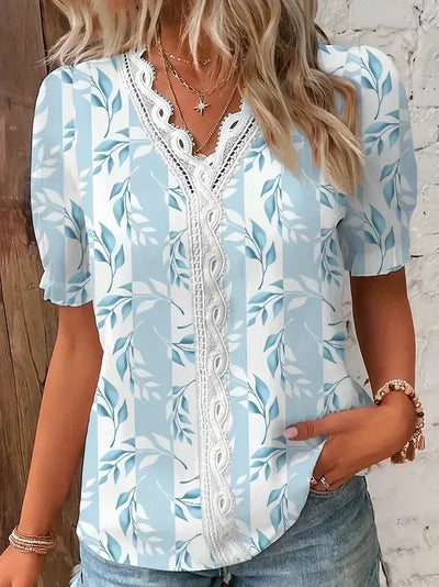 V-Hals Bluse