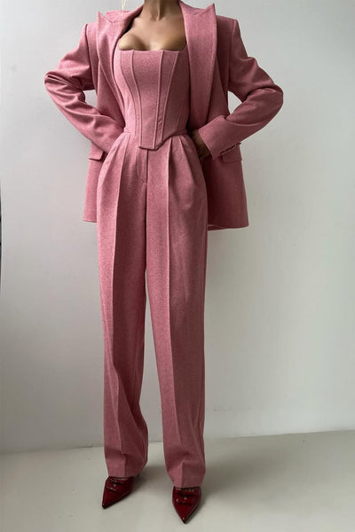 Grace™ | Tre-delt sæt med dobbeltknappet blazer