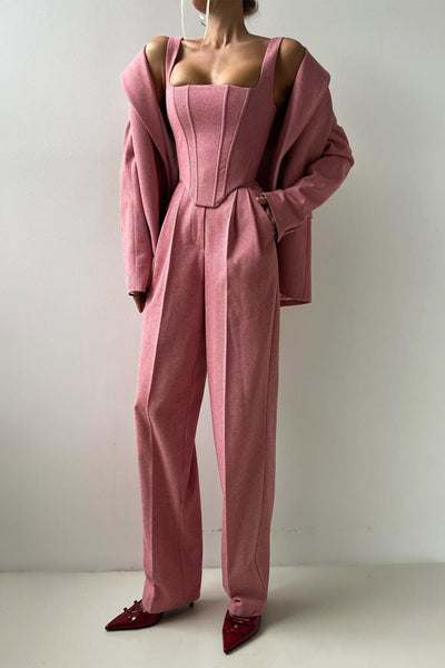 Grace™ | Tre-delt sæt med dobbeltknappet blazer