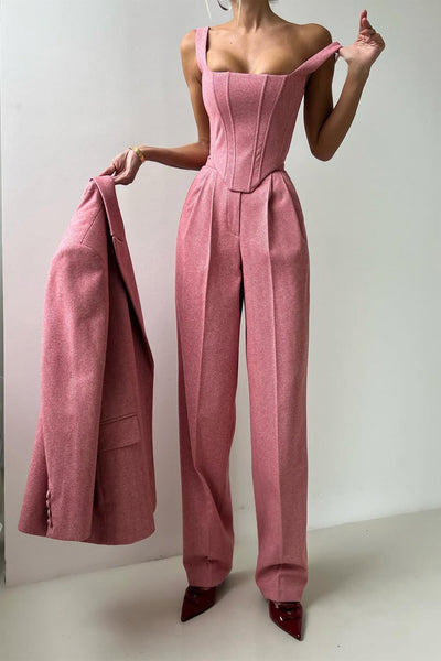 Grace™ | Tre-delt sæt med dobbeltknappet blazer
