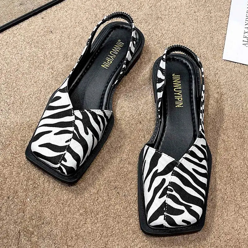 KAJA™ | Elise – Elegante slingbacks med stilren firkantet tå