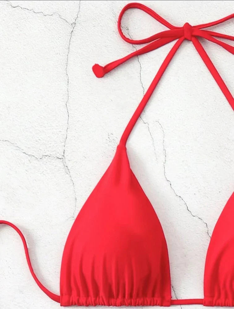 Carla | Snøre Bikini Sæt