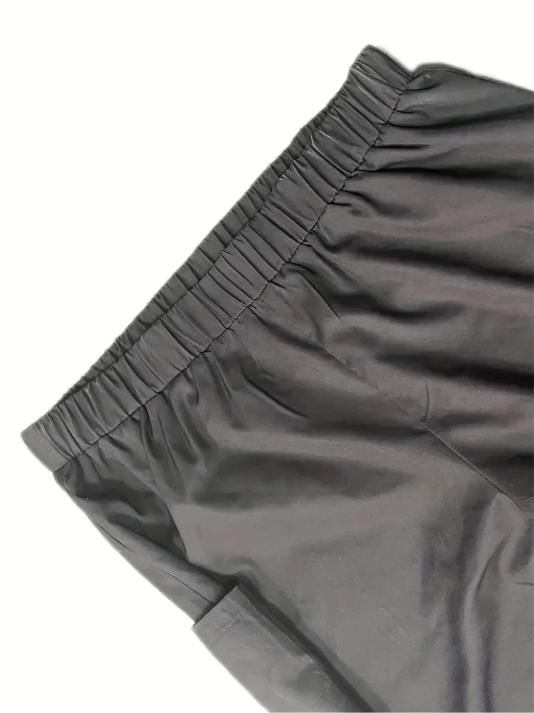 Freja Damebukser i Plus Size med Komfortabelt Katteprint – Løstsiddende Bukser med Vide Ben til Hjemmebrug eller Afslappede Dage