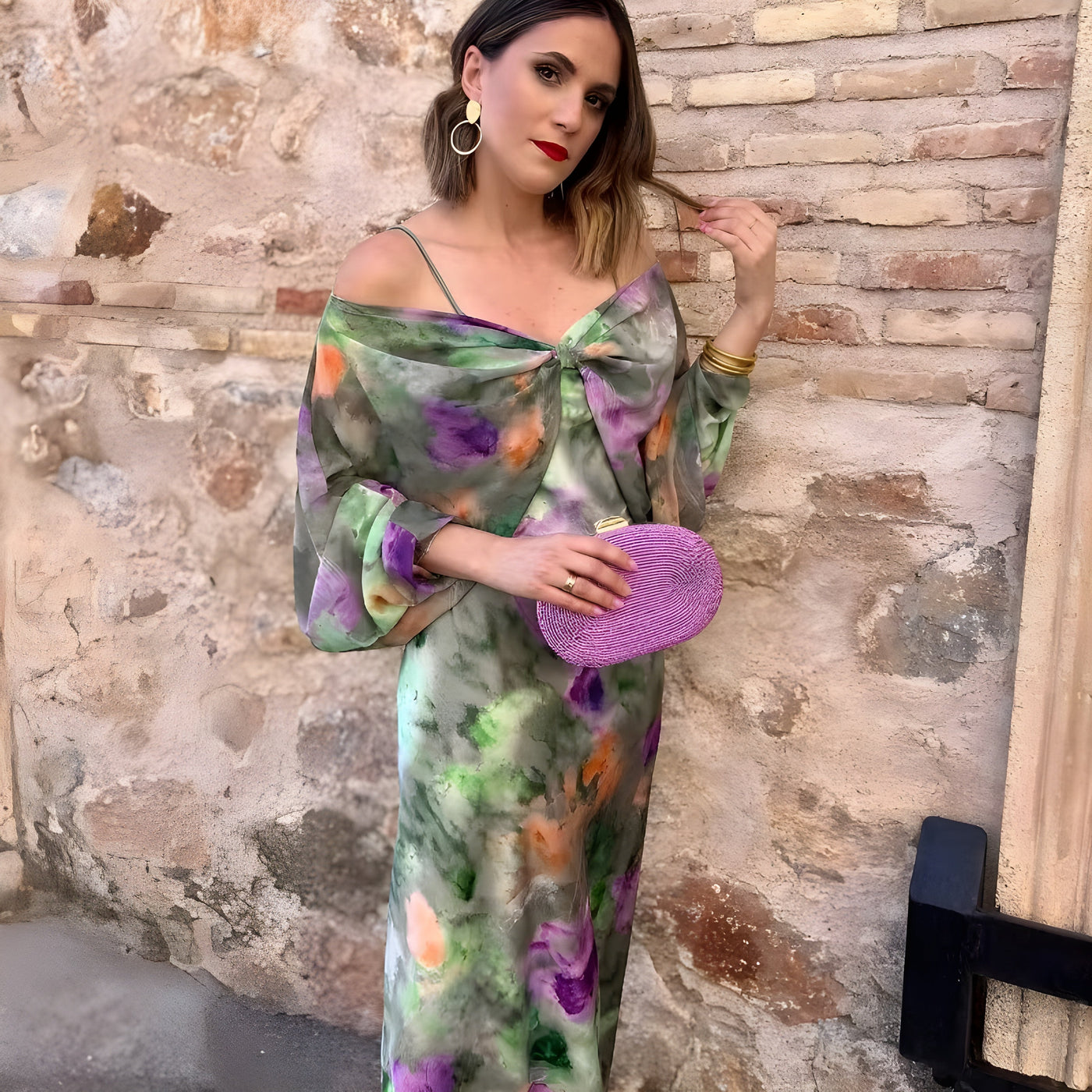 Beda™ - Kjole med aftagelig sjal