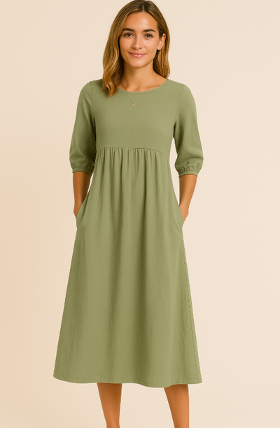 Lydia | Enfarvet kjole