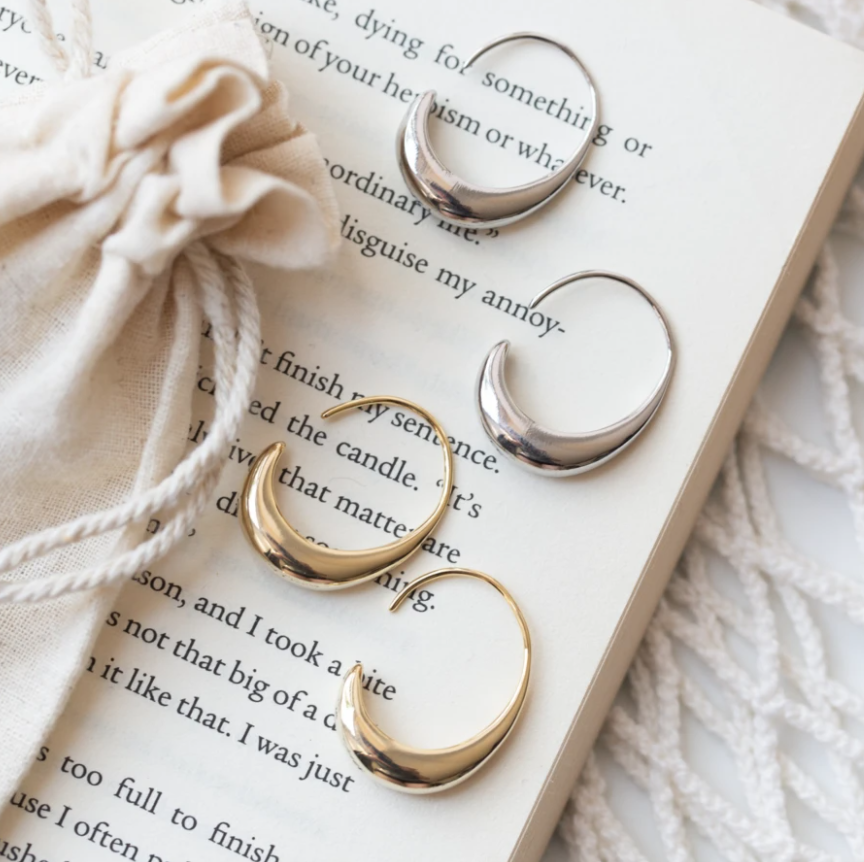 Luksus guld- og sølvøreringe